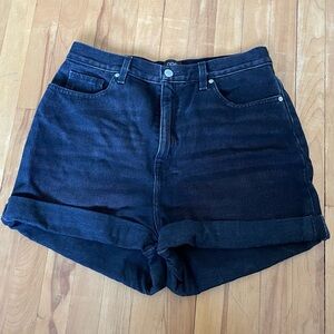 BDG Black Jean Shorts